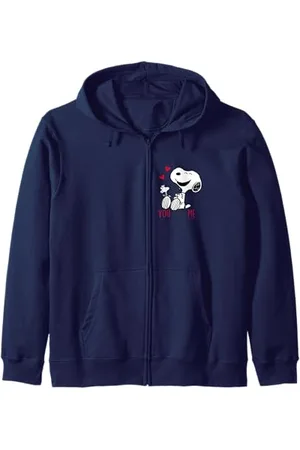 Peanuts Snoopy Woodstock Red Hearts Kapuzenjacke