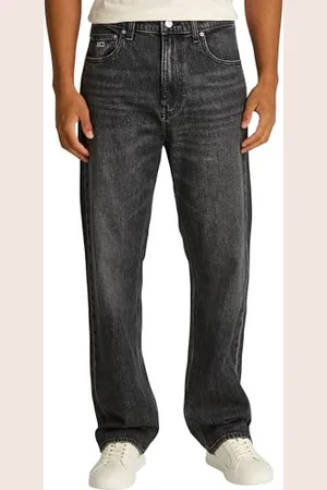Tommy Hilfiger Herren Jeans Hose Otis Regular Straight Leg, Schwarz (Denim Black), 32W/34L
