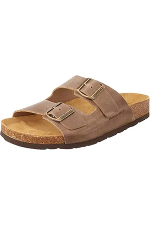 Lumberjack Herren Flint Schiebe-Sandalen, DK-Braun, 42 EU