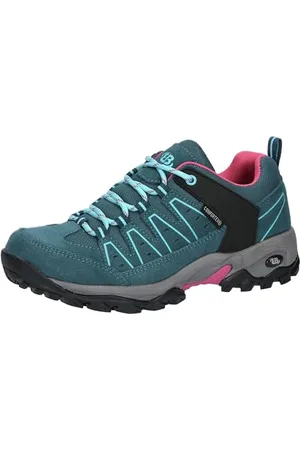 BRUTTING Unisex Mount Pinos Low Trekkingsschuhe, Petrol/Türkis/Pink, 44 EU