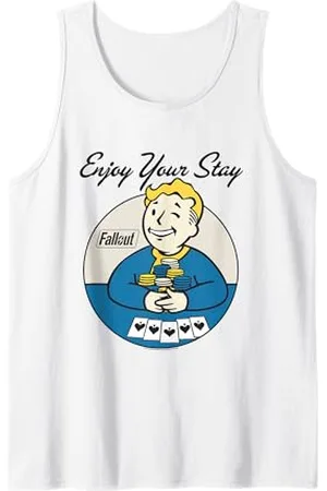 Fallout Video Game Vault Boy Genießen Sie Ihren Aufenthalt Tank Top