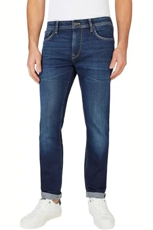 Pepe Jeans Tapered Jeans für Herren, Blau (Denim-CT3), 31W / 34L
