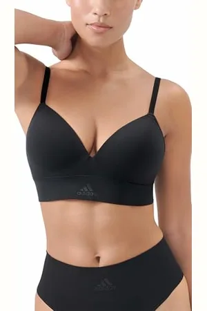 adidas Damen Wireless Bra-Sport Active Seamless Micro Stretch BH, Black, S
