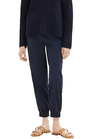 TOM TAILOR Damen 1038014 Loose Fit Cargo Hose, 10668-sky Captain Blue, 42/28