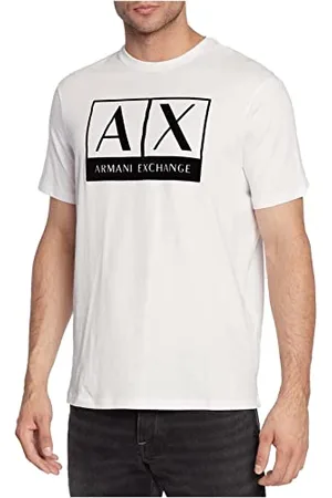 Armani Exchange Herren A/X Box Logo Design Regular Fit T-Shirt, , L