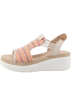 TOM TAILOR Damen 9590240002 Keilsandale, pink-Multi, 40 EU