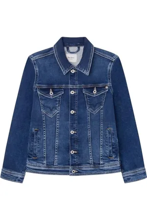 Pepe Jeans Jungen Legendary Jr Jacke, Blau (Denim-MK6), 16 Jahre