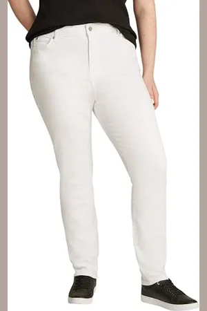 Tommy Hilfiger Damen Jeans Hose Harlem Skinny Fit, Weiß (Th Optic White), 50