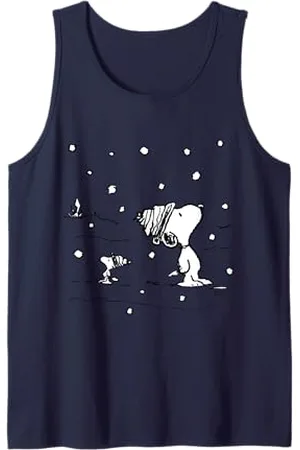 Peanuts Snoopy Woodstock Snow is falling Tank Top