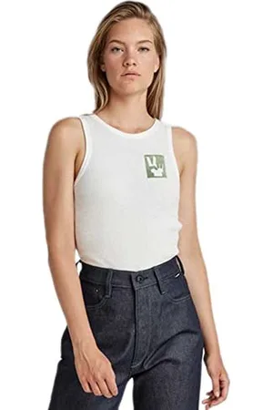 G-Star RAW Damen Waffle Slim Tanktop