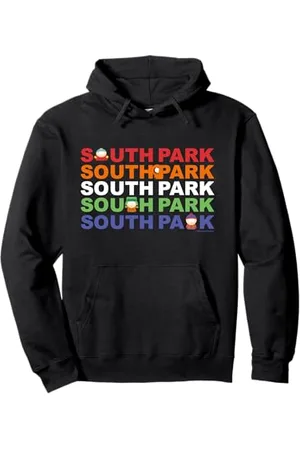 South Park Cartman Kenny Kyle & Stan Farbtext Pullover Hoodie