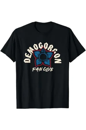 Stranger Things Fan Club T-Shirt von - Unisex, , S, Kurzarm, Klassisch geschnitten, Doppelt genähter Saum