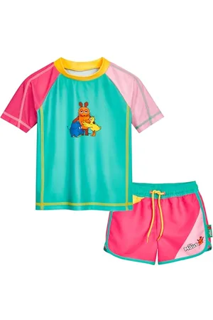 Playshoes Mädchen Zweiteiler Rash-Guard-Set, , 122/128 cm