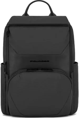 Piquadro Rucksack aus Leder und Stoff für PC 14,00 Zoll, , , M, Urban