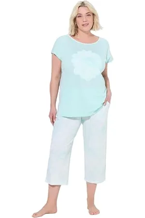 Ulla Popken Damen große Größen Übergrößen Plus Size Pyjama, Morning Rise