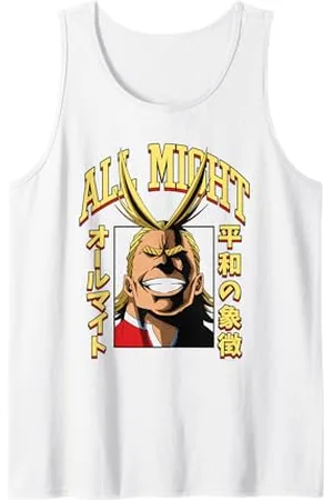 My Hero Academia All Might Porträt und Name Tank Top