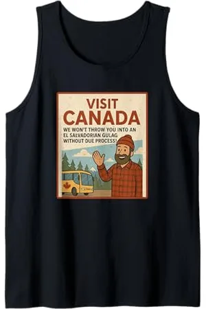 CANADIAN Besuchen Sie Kanada Wir werfen Sie nicht in einen Gulag Tank Top