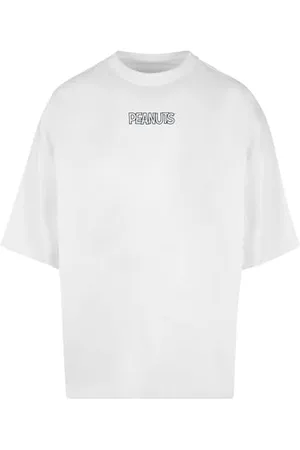 Merchcode Herren T-Shirt Peanuts - Logo Huge Tee, Oversized Fit, 100% Cotton, L