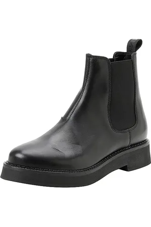 Tommy Hilfiger Damen Mid Boot Stiefel Chelsea Flat Stiefeletten, (Black), 40