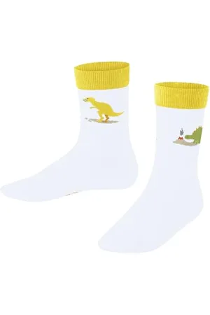 Falke Unisex Kinder Socken Dinosaurs K So Baumwolle gemustert 1 Paar, , 31-34