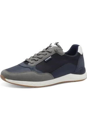 QS by s.Oliver Herren Sneaker flach Sportlich Freizeit, Blau ( .), 41 EU