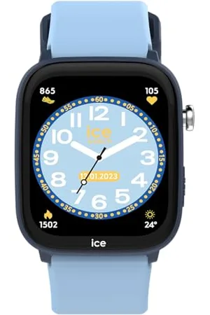 Ice-Watch Ice smart junior 3.0 FM Blue Light Blue - Blaue geolokalisierbare verbundene Uhr für Jungen mit Silikonarmband - 024548 (1.75 Zoll)