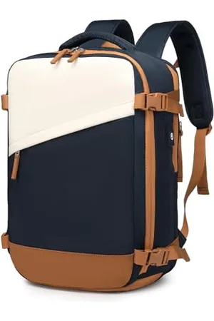 Kono Carry-On Rucksack 45 x 30 x 18 Casual Daypack Wasserdichter Reiserucksack 15,6 Zoll Laptop-Rucksack Schultasche mit USB-Ladeanschluss und Schuhfach