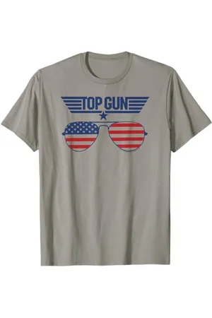 Top Gun Top-Brille mit amerikanischer Flagge T-Shirt