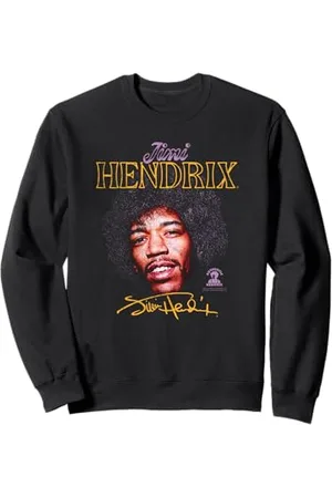 Jimi Hendrix Porträt mit Unterschrift Sweatshirt