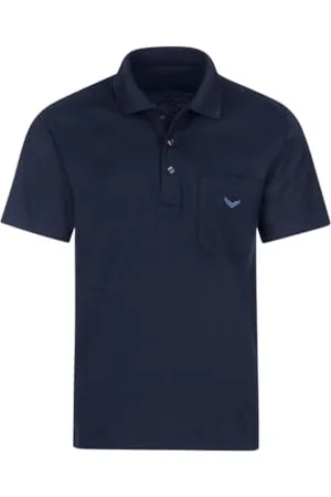 Trigema Herren Herren Single-jersey 637602 Poloshirt, Blau ( 046), XXL EU