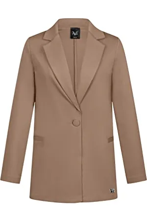 19V69 Italia Damen Zoe Brown Blazer, , L