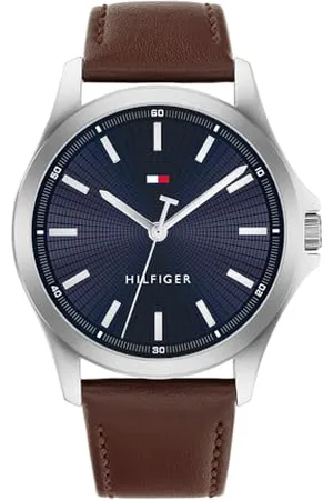 Tommy Hilfiger Uhr mit DREI-Zeiger-Quarzwerk für Herren - Erhältlich mit Edelstahlarmband oder Lederarmband