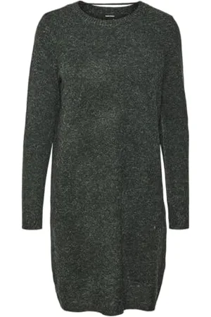 VERO MODA Damen Vmdoffy O-Neck Dress Ga Noos Kleid, Pine Grove, S EU