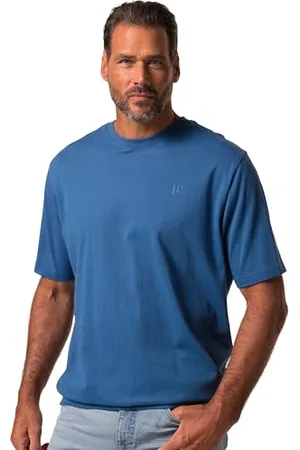 JP 1880 Herren große Größen Übergrößen Menswear L-8XL T-Shirt, Bauchfit, Basic, Halbarm, XXL bis 10XL 4XL 712616741-4XL
