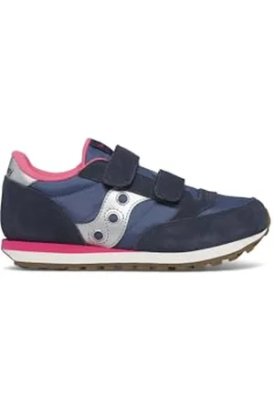 Saucony Originals Jazz Double HL Sneaker, Navy/Silver/Pink, 36 EU