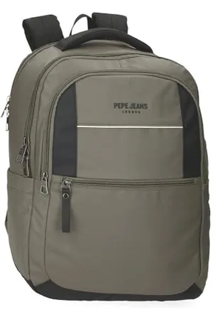 Pepe Jeans Dortmund Laptop-Rucksack aus Polyester, breite ergonomische und gepolsterte Schultergurte passen Sich perfekt dem Rücken an, , Rucksack PC 15,6 Zoll