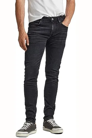 Pepe Jeans Herren Finsbury Jeans, Schwarz (Denim-xv1), 34W / 32L EU