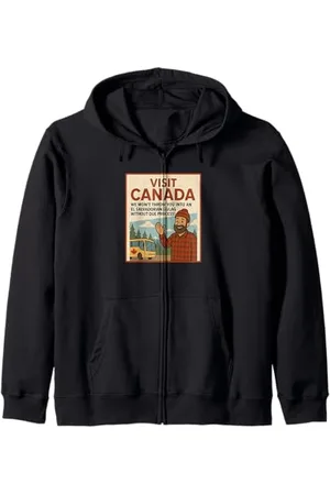 CANADIAN Besuchen Sie Kanada Wir werfen Sie nicht in einen Gulag Kapuzenjacke