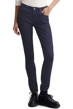 Marc O’ Polo Marc OߴPolo Denim Damen Jeanshose mit Stretch-Anteil Slim Fit, Blau (Dark Blue Multi 11), W28/L32