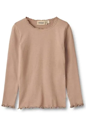 WHEAT Mädchen Rib T-Shirt Langarm Reese Oeko-Tex