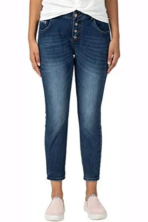 Timezone Damen Regular Jillytz Cropped Jeans, , W28 (Herstellergröße:28)
