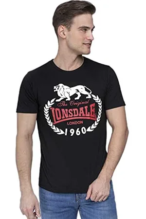 Lonsdale London Herren T-shirt Original 1960 Slimfit Langarmshirt, , L EU
