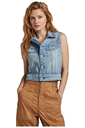 G-Star RAW Damen Slim Denim Weste Evergreen