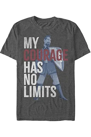 Disney Unisex Frozen Two Courage Stack Organic Short Sleeve T-shirt, , L
