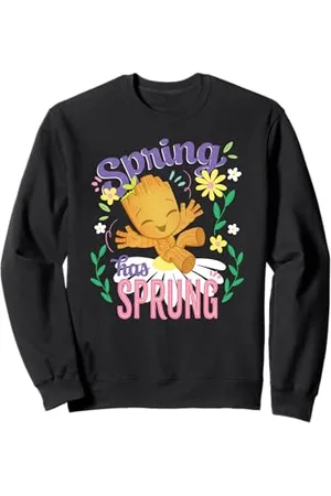 Marvel Spring Has Sprung Baby Groot Lovely Pastel Floral Sweatshirt