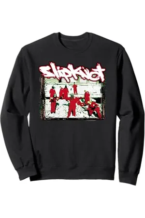 Slipknot Rote Jumpsuits Band Logo Musik Zurück Sweatshirt