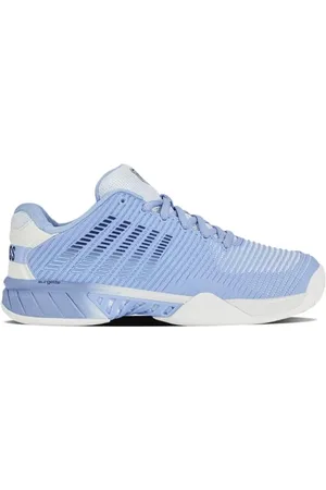K-Swiss Damen Hypercourt Express 2 Tennis Shoe, Bright White/Open Air/Estate Blue, 39.5 EU