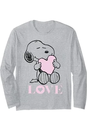 Peanuts Snoopy Mein Herz ist rosa Langarmshirt