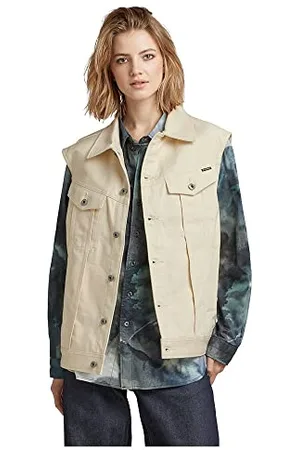 G-Star RAW Damen Oversized Denim Weste Evergreen