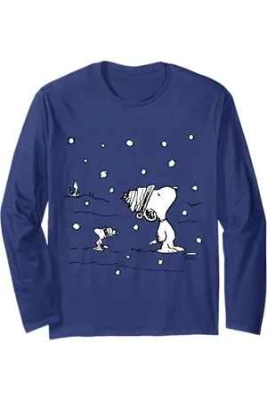 Peanuts Snoopy Woodstock Snow is falling Langarmshirt